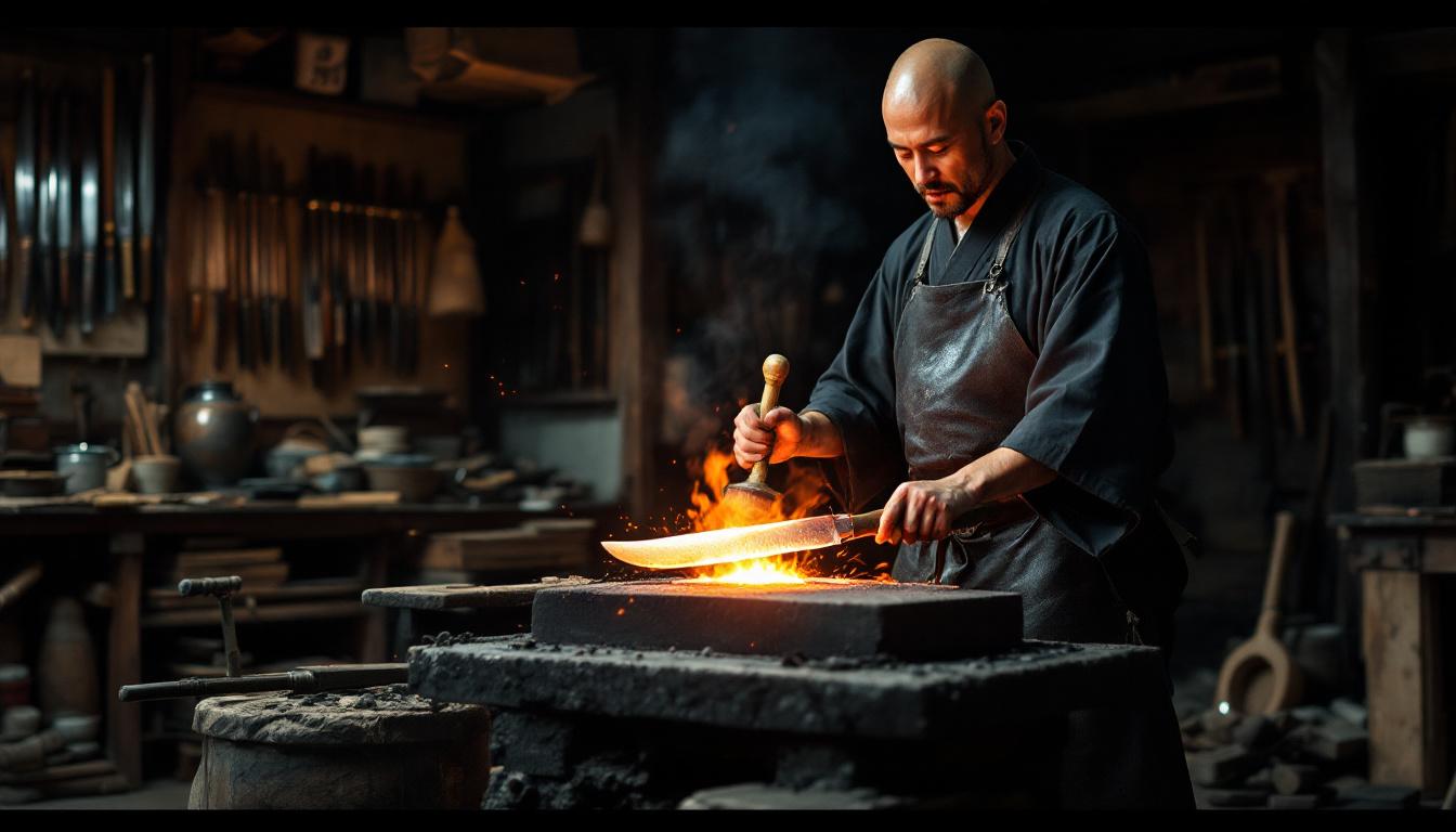 Techniques de forge traditionnelle japonaise