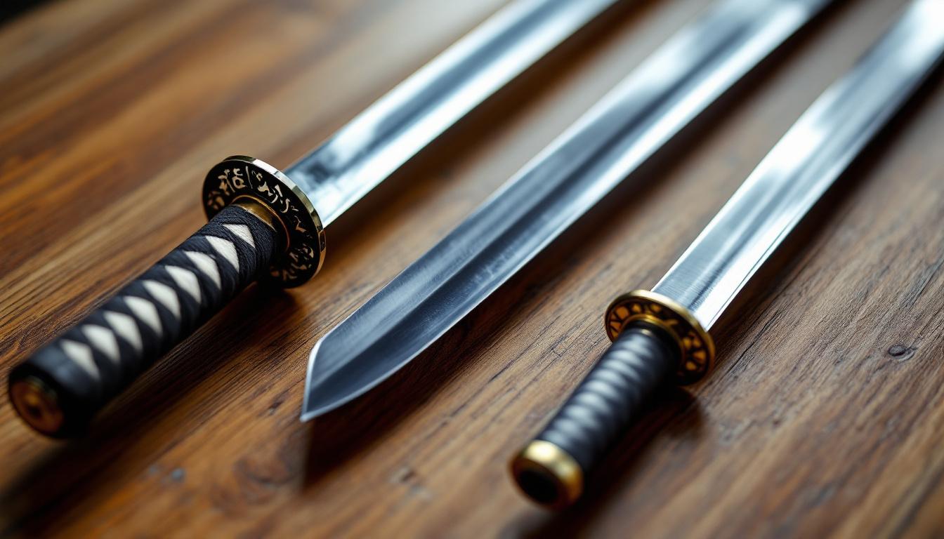 Comparaison des différents types de sabres japonais